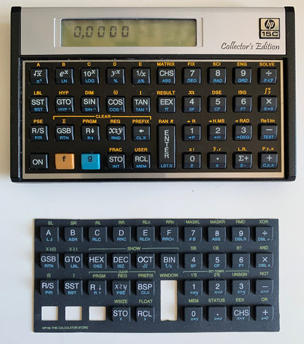 Test overlay for HP Voyager calculator